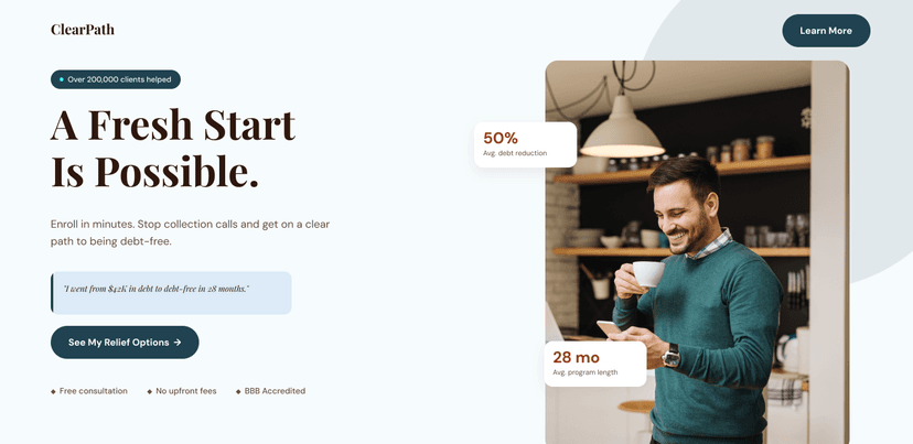Build preview — debt relief image right