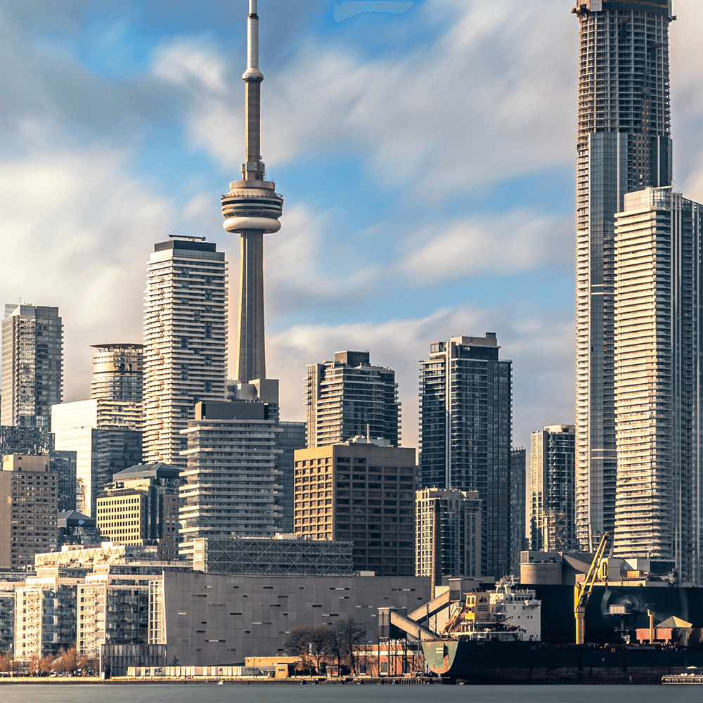 Toronto skyline and the CN Tower