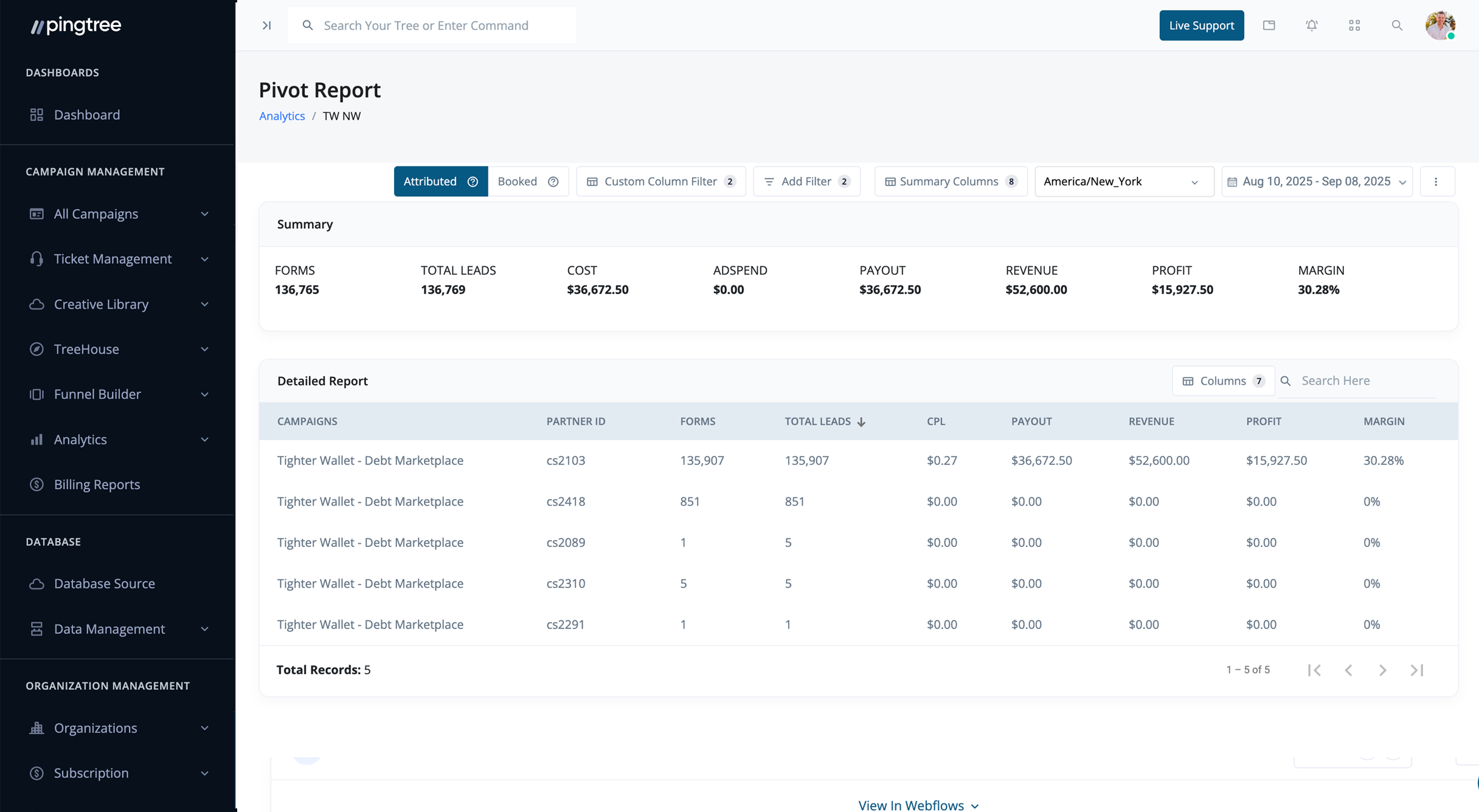 Pingtree quality assurance