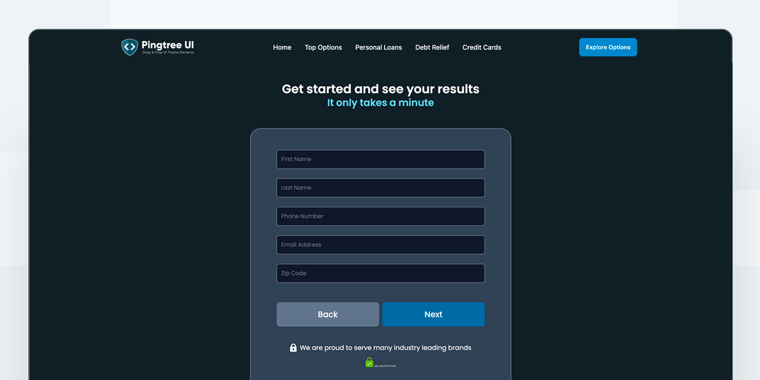 Forms V1 - Dark Theme