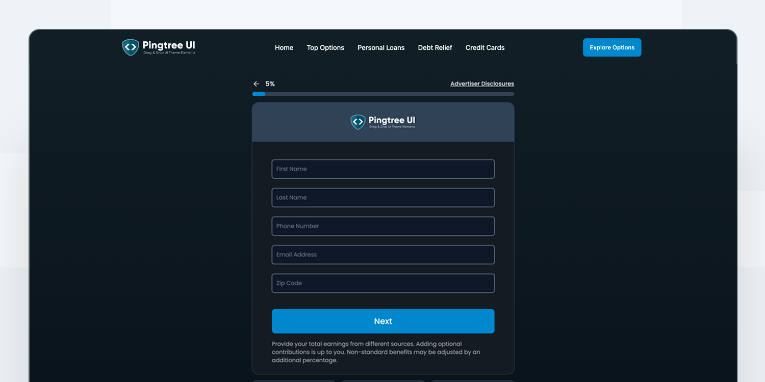 Classic Forms V1 - Dark Theme