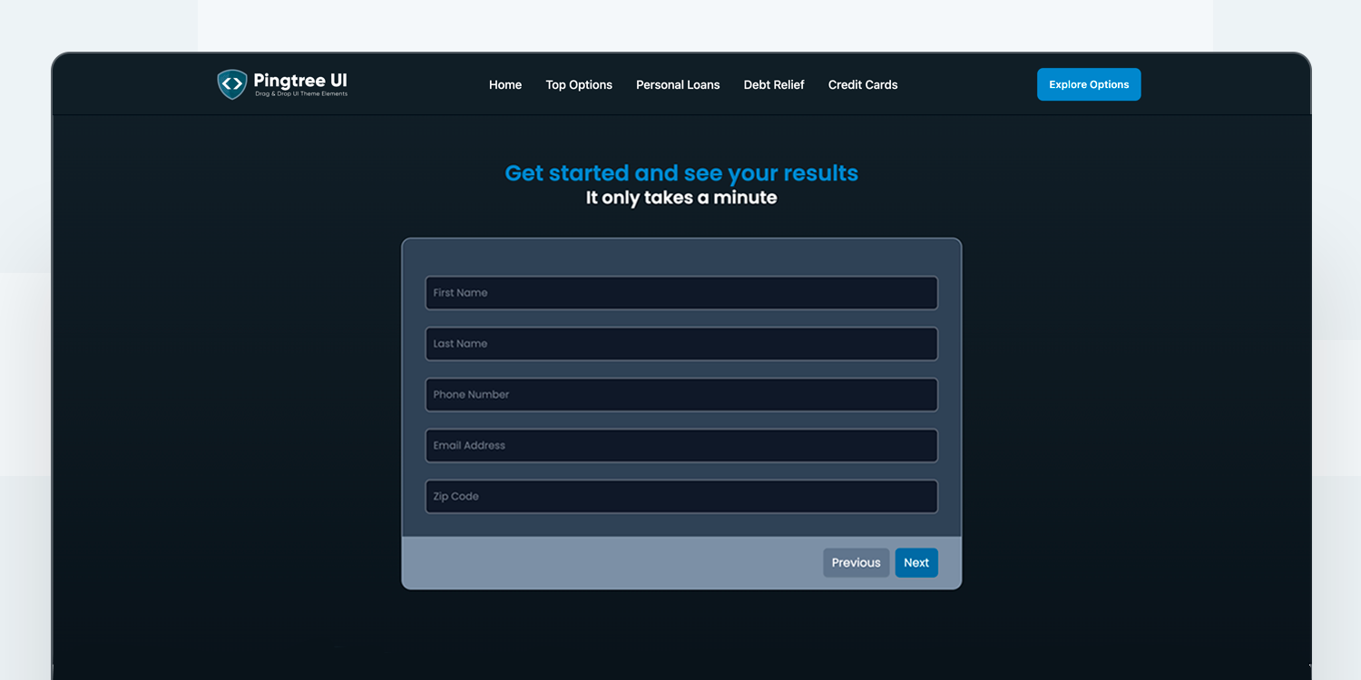 Forms V2 - Dark Theme